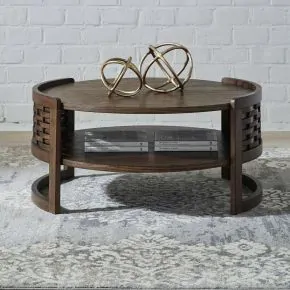 Liberty Furniture 369-OT1011 Warren Park - Round Cocktail Table - Coffee Brown