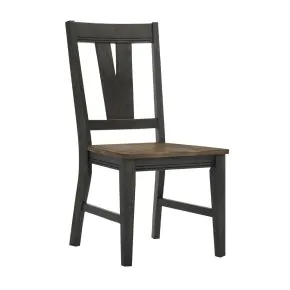 Intercon HP-CH-270W-BBP-RTA Harper - Splat Chair - Brushed Brown / Pecan