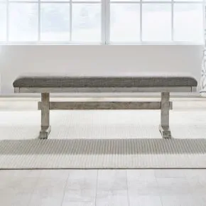Liberty Furniture 528-C9001B Hallendale - Upholstered Dining Bench - Gravel Wash
