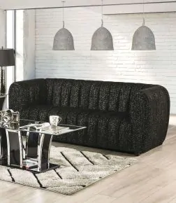 Furniture of America FM61002BK-SF Aversa - Sofa - Black