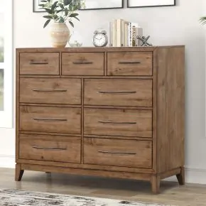 Liberty Furniture 936-BR32 Shaker Lakes - 9 Drawer Chesser - Harvest Brown