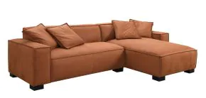 Intercon SY-SC-CRTRAF-RST-RAF Intercon SY-SC-CRTRAF-RST-RAF Carter - Right Side Facing Chaise - Aumerry New Buck Rust