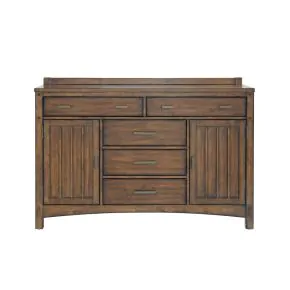 Samuel Lawrence Furniture S917-146 Seneca - 5-Drawer, 2-Door Server - Brown