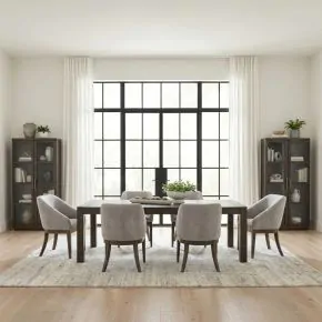 Liberty Furniture 732-DR-7RLS Liberty Furniture 732-DR-7RLS Cascade Falls - 7 Piece Rectangular Dining Table Set - Satin Espresso