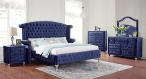 Furniture of America CM7150BL-M Alzir - Mirror - Blue