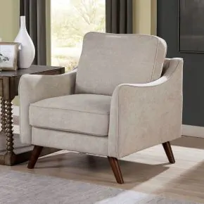 Furniture of America CM6971LG-CH Maxime - Chair - Light Gray