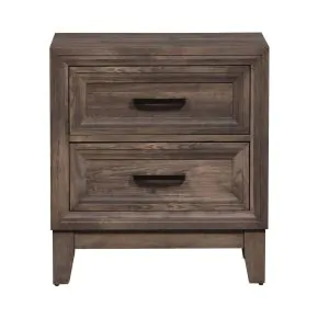 Liberty Furniture 384-BR61 Ridgecrest - 2 Drawer Nightstand - Cobblestone