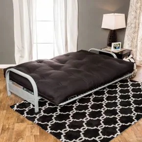 Furniture of America FP-2415BK Plosh - Futon Mattress With Inner Spring - Black