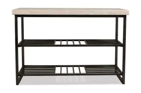 Riverside Furniture 77715 Riverside Furniture 77715 Capri - Console Table - Alabaster Travertine