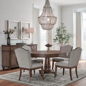 Liberty Furniture 336-DR-5PDS Harrison Heights - 5 Piece Pedestal Table Set - Sienna