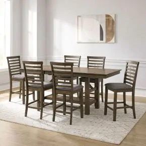 Liberty Furniture 182WT-CD-7GTS Liberty Furniture 182WT-CD-7GTS Brook Bay - 7 Piece Gathering Table Set - Sandstone
