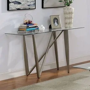 Furniture of America CM4285E-TABLE Wettingen - End Table - Pearl Silver