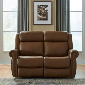 Liberty Furniture 7029VB-23P Liberty Furniture 7029VB-23P Carlton - Loveseat P3 & ZG - Vintage Brown