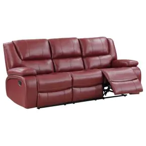 Coaster Fine Furniture 610241 Camila - Upholstered Motion Reclining Sofa - Red