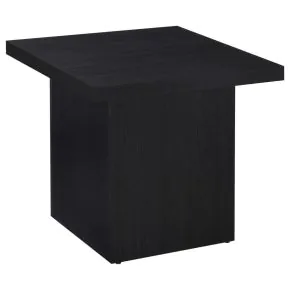 Coaster Fine Furniture 706277 Devar - Square Engineered Laminate End Side Table - Black