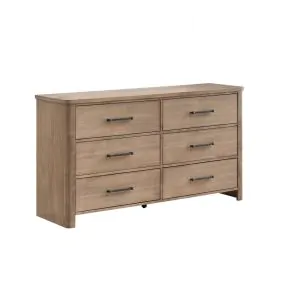 New Classic B2123-050 Anika - 6 Drawer Dresser - Natural / Brown