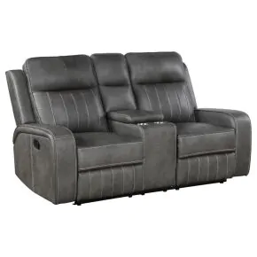Coaster Fine Furniture 603192 Raelynn - Upholstered Track Arm Motion Loveseat - Gray
