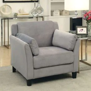 Furniture of America CM6716GY-CH-PK Ysabel - Chair - Warm Gray