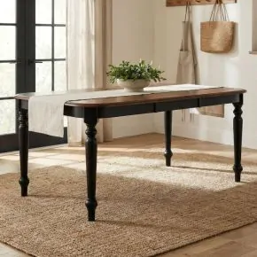 Liberty Furniture 186B-T4278 Liberty Furniture 186B-T4278 Carolina Crossing - Leg Table - Black / Antique Honey