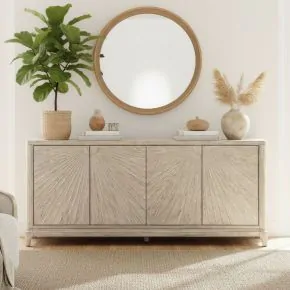 Liberty Furniture 2255W-AC1000 Liberty Furniture 2255W-AC1000 Montecito - 4 Door Accent Cabinet - Sanctuary White