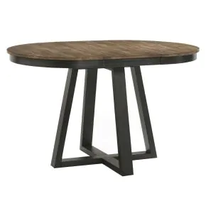 Intercon HP-TA-4260G-BBP-C Harper - Round Counter Table - Brushed Brown / Pecan