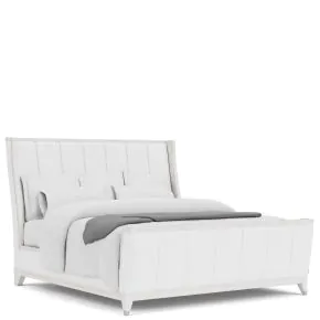 Riverside Furniture 82572-82580-82581 Hepburn - King Upholstered Bed - White