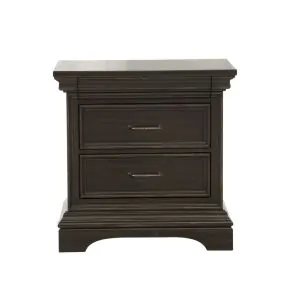 Pulaski Furniture P012140 Caldwell - 2 Drawer Nightstand - Deep Brown