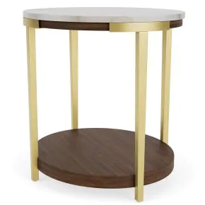 Riverside Furniture 28509 Riverside Furniture 28509 Emery - Oval End Table - Smoked Cherry