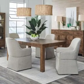 Liberty Furniture 936-DR-5RLS Shaker Lakes - 5 Piece Rectangular Table Set - Harvest Brown