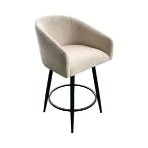 Intercon BS-BS-130C-CHM-C24 Metal Base Barstools - Barstool With Barrel Seat - Champagne