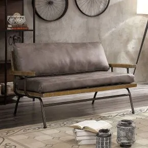 Furniture of America CM6077BR-LV Santiago - Loveseat - Ash Brown