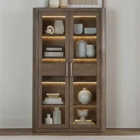 Liberty Furniture 306-CH4880 South Bend - Bunching Display Cabinet - Burnished Clay