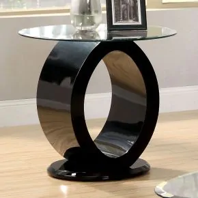 Furniture of America CM4825BK-E Lodia - End Table - Black