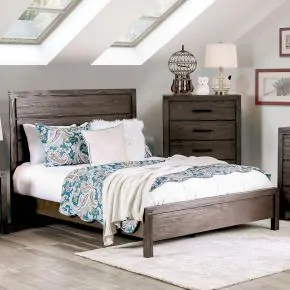 Furniture of America CM7382F-BED Rexburg - Full Bed - Wire - Brushed Rustic Brown
