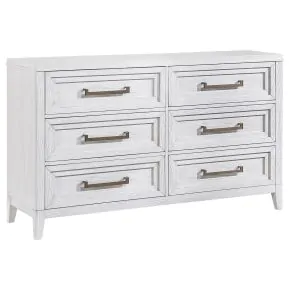 CoasterEveryday 224843 Marielle - 6-Drawer Bedroom Dresser - Distressed White