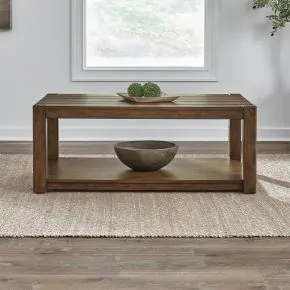 Liberty Furniture 449-OT1010 Broadmore - Rectangular Cocktail Table - Cobblestone Brown