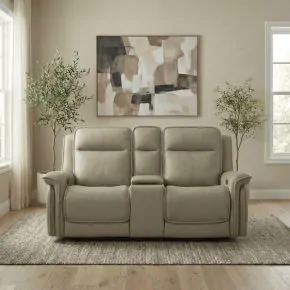 Liberty Furniture 7030CS-23P Cora - Loveseat With Console P3 & ZG - Aline Cashmere