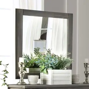 Furniture of America AM7973M Rockwall - Mirror - Weathered Gray