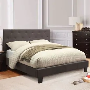 Furniture of America CM7200LB-EK-BED-VN Leeroy - Eastern King Bed - Gray