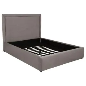 Coaster Fine Furniture 315835MQ Lawson - 55" Upholstered Queen Platform Bed - Mushroom