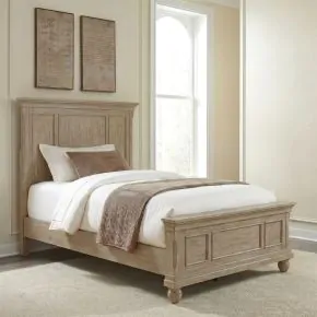 Liberty Furniture 589WT-BR17 Liberty Furniture 589WT-BR17 Rustic Traditions - Full Panel Headboard - Saddle Tan