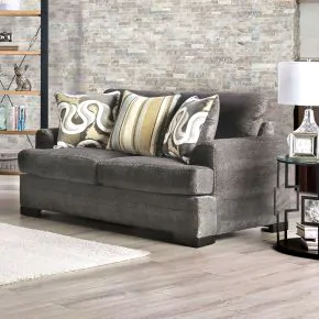 Furniture of America SM3080-LV Taliyah - Loveseat - Gray / Brown / Yellow
