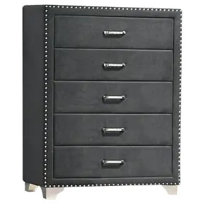 CoasterEveryday 223385 Melody - 5-Drawer Bedroom Chest - Gray