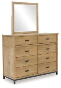 Benchcraft® B622B1 Tomtyn - Dresser And Mirror - Light Brown