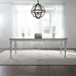 Liberty Furniture 244-T4490 Magnolia Manor - Rectangular Leg Table - Antique White