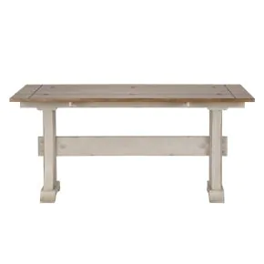 Liberty Furniture 652-OT1031 Farmhouse Reimagined - Flip Lid Sofa Table - Antique White / Chestnut Tops