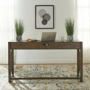 Liberty Furniture 871-OT6636 Lennox - Console Bar Table - Weathered Chestnut