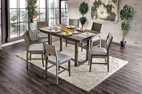 Furniture of America CM3986PT Anton - Counter Height Table - Gray