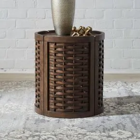 Liberty Furniture 369-OT1020 Warren Park - Round End Table - Coffee Brown