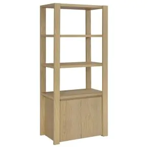 Coaster Fine Furniture 708224 Laurelton - 3-Shelf Media Tower Tall Pier Cabinet - Light Oak